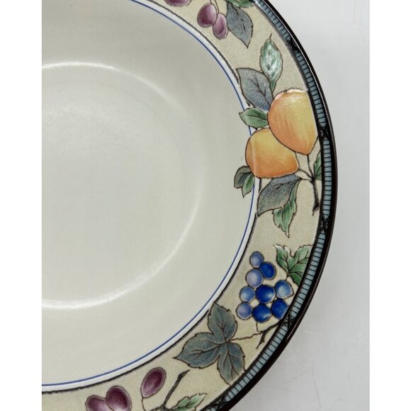 Mikasa Garden Harvest Intaglio CAC29 Soup Bowl 9 3/8" Pears Grapes Fruit – Vinta - Picture 3 of 9